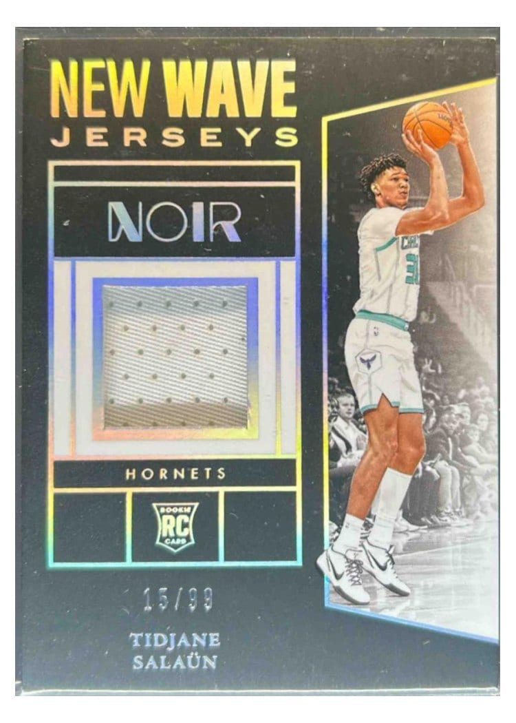 2024-25 Panini Noir New Wave Jerseys Set Tidjane Salaun #9 card