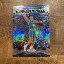 2024-25 Panini Prizm Fireworks Tidjane Salaun #7 card