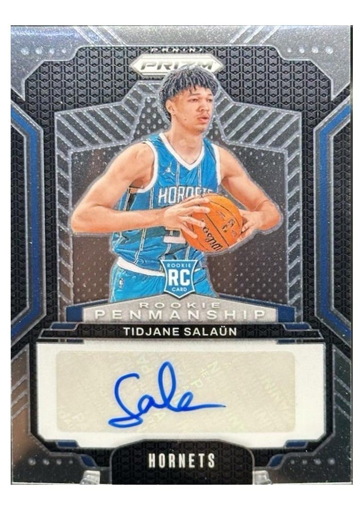 2024-25 Panini Prizm Rookie Penmanship Tidjane Salaun #RPE-TSH card