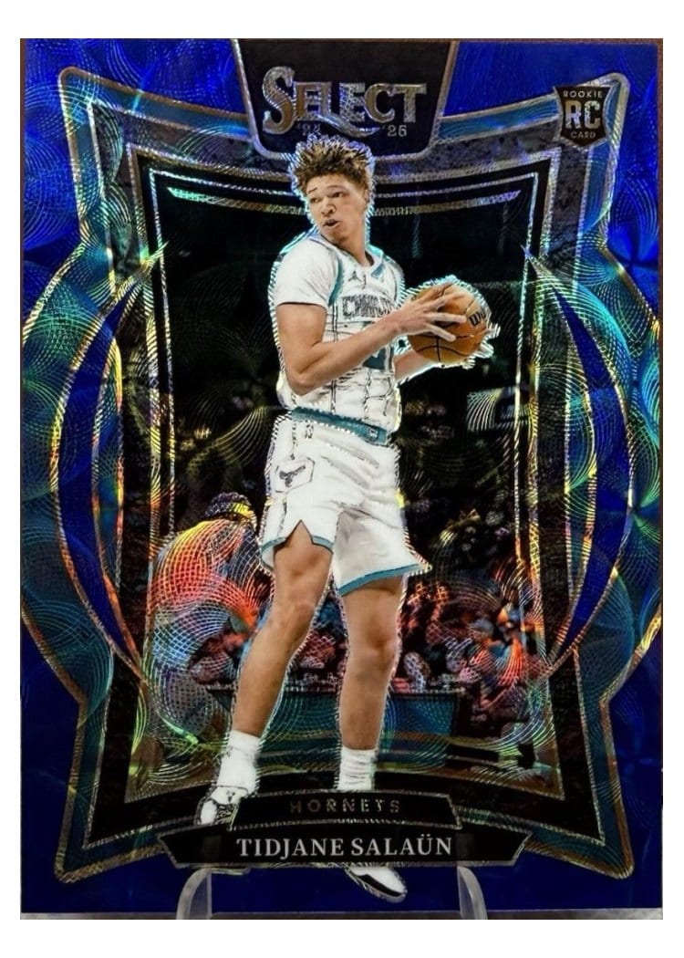 2024-25 Panini Select Base Set Tidjane Salaun Blue Scope Prizm #95 card