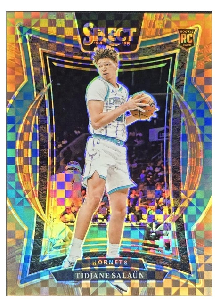 2024-25 Panini Select Base Set Tidjane Salaun Bronze Checker Prizm #95 card