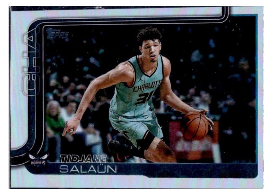 2025-26 Topps Base Set Tidjane Salaün Rainbow Foilboard #71 card
