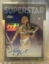 2026 Topps Chrome WWE 1986 Topps Autographs Tiffany Stratton #86T-TS card