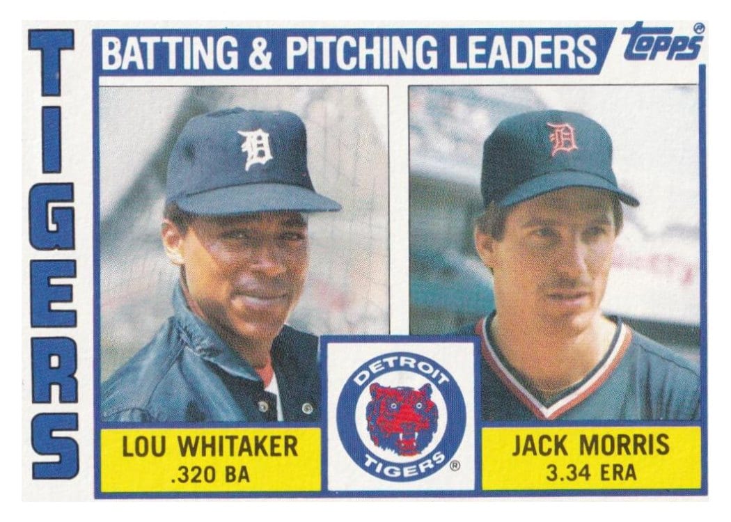 1984 Topps Tigers Leaders #666 card