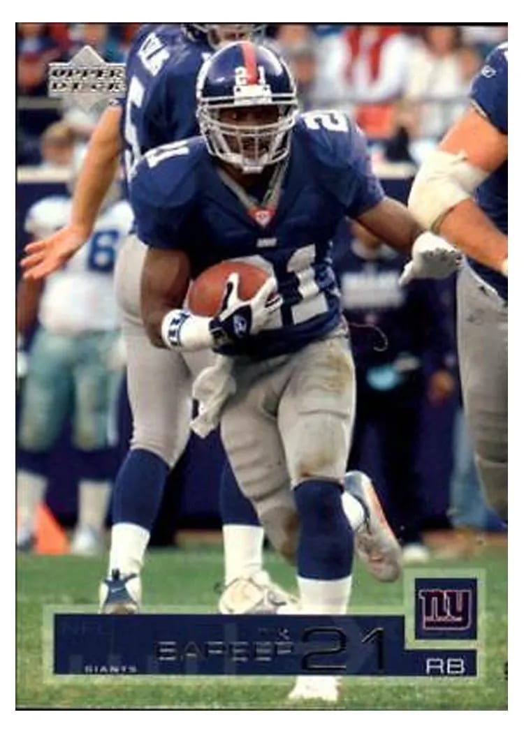 2002 Upper Deck Tiki Barber #111 card