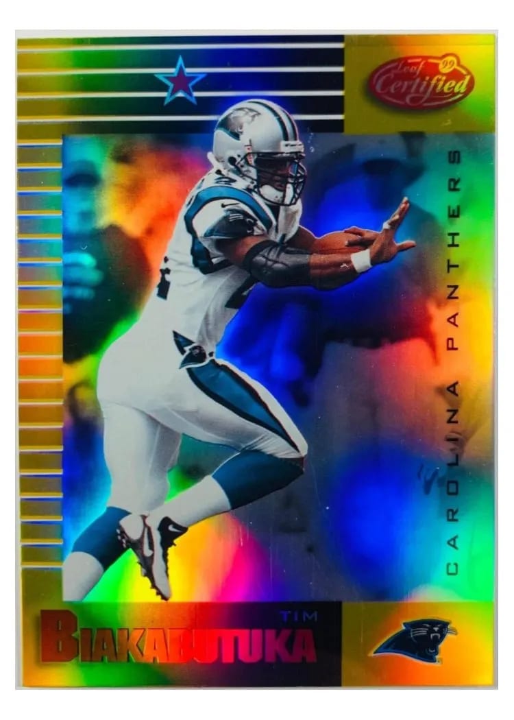 1999 Leaf Certified Tim Biakabutuka #14 card