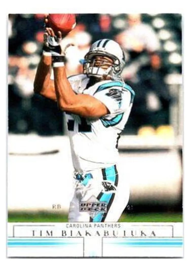 2001 Upper Deck Tim Biakabutuka #24 card