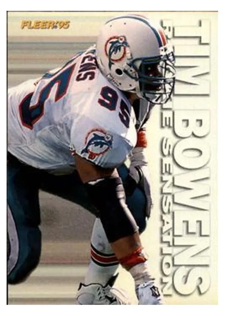 1995 Fleer Rookie Sensations Tim Bowens #3 card