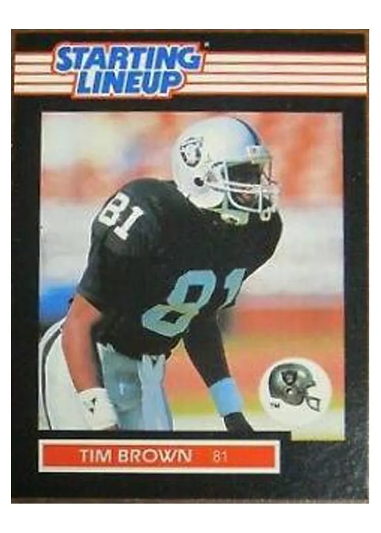1989 Kenner Starting Lineup Tim Brown card