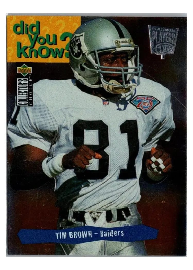 1995 Collector's Choice Tim Brown #42 card