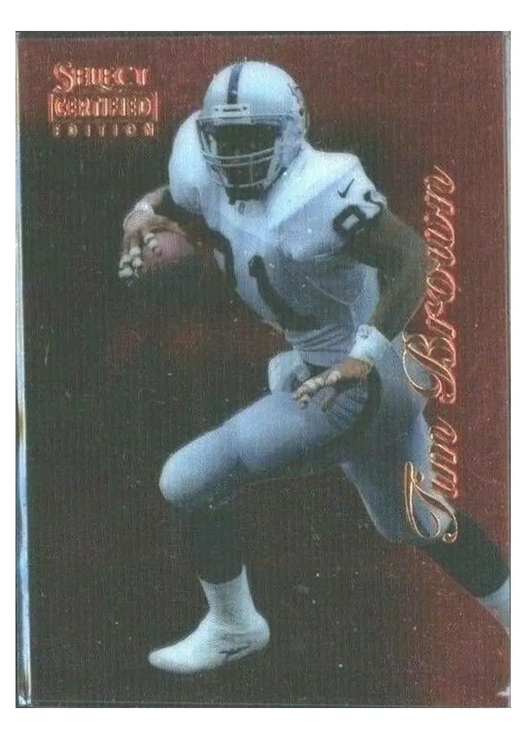 1996 Select Certified Tim Brown #61 card