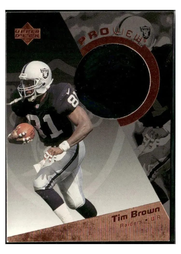 1996 Upper Deck Proview Tim Brown #PV37 card