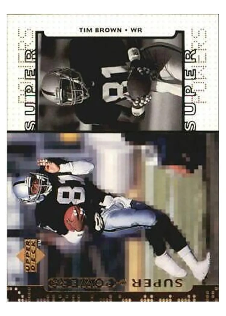 1998 Upper Deck Super Powers Tim Brown #S27 card