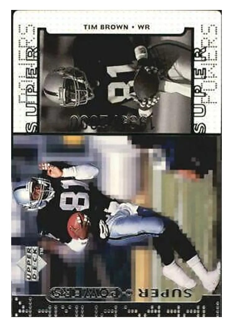 1998 Upper Deck Super Powers Tim Brown #S27 card