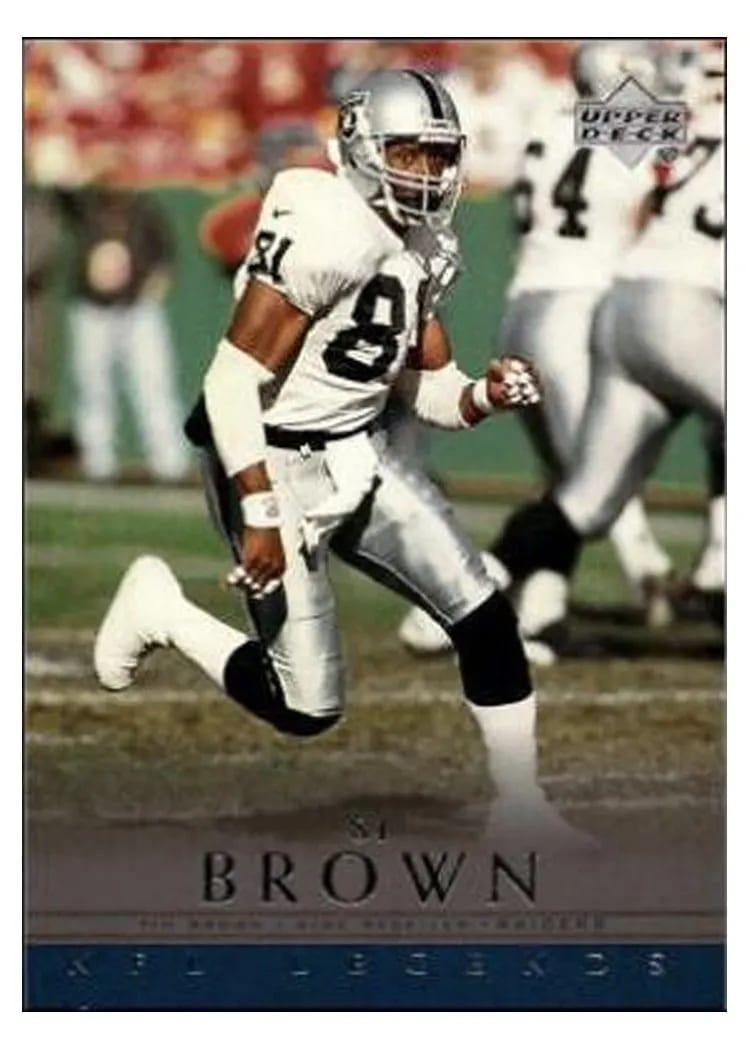 2000 Upper Deck Legends Tim Brown #82 card