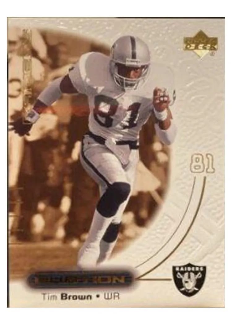 2000 Upper Deck Ovation Tim Brown #41 card