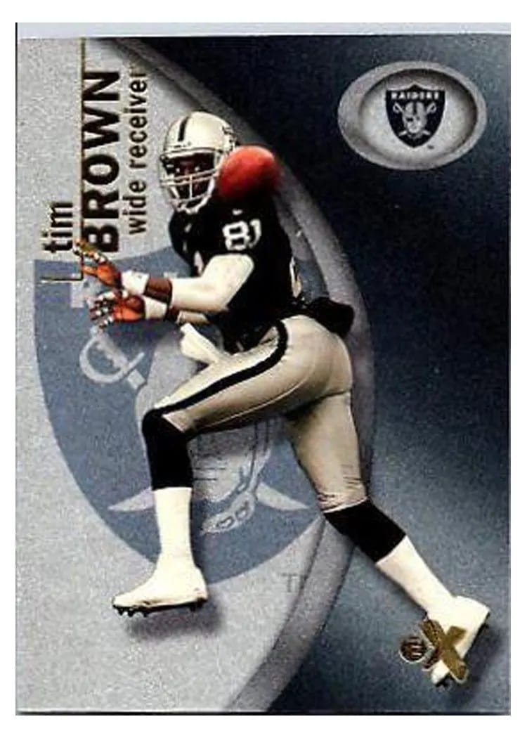 2001 Fleer E X Tim Brown #73 card