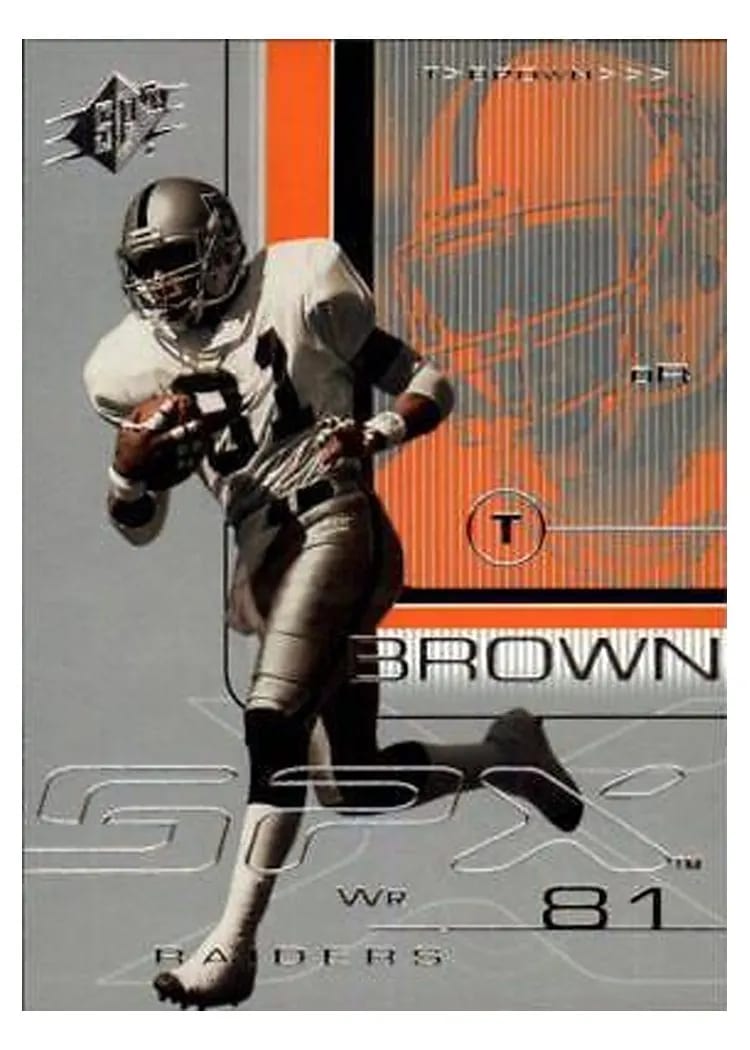2001 Spx Tim Brown #64 card