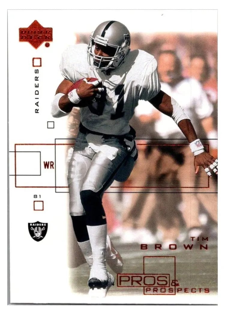 2001 Upper Deck Pros & Prospects Tim Brown #65 card