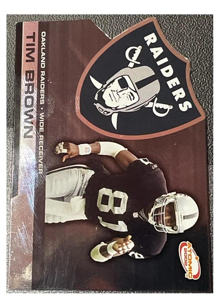 2002 Pacific Atomic Tim Brown #68 card