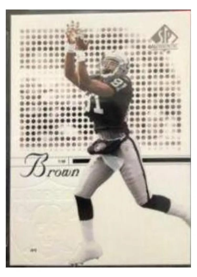 2002 SP Authentic Tim Brown #17 card