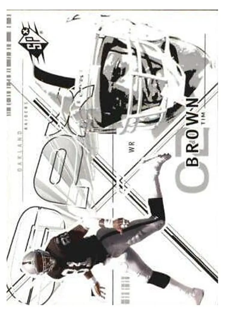 2002 Spx Tim Brown #42 card