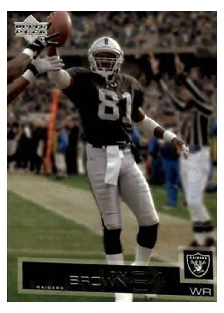 2002 Upper Deck Tim Brown #124 card