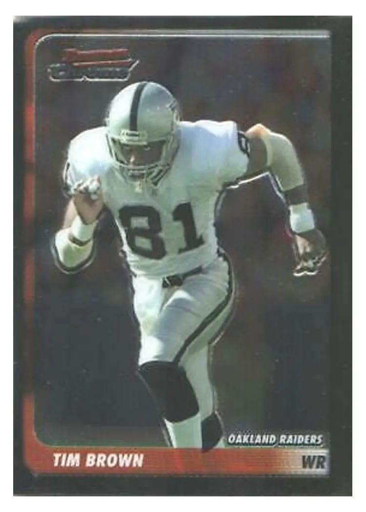 2003 Bowman Chrome Tim Brown #71 card