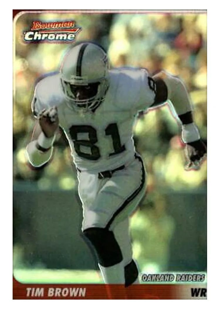 2003 Bowman Chrome Tim Brown #71 card