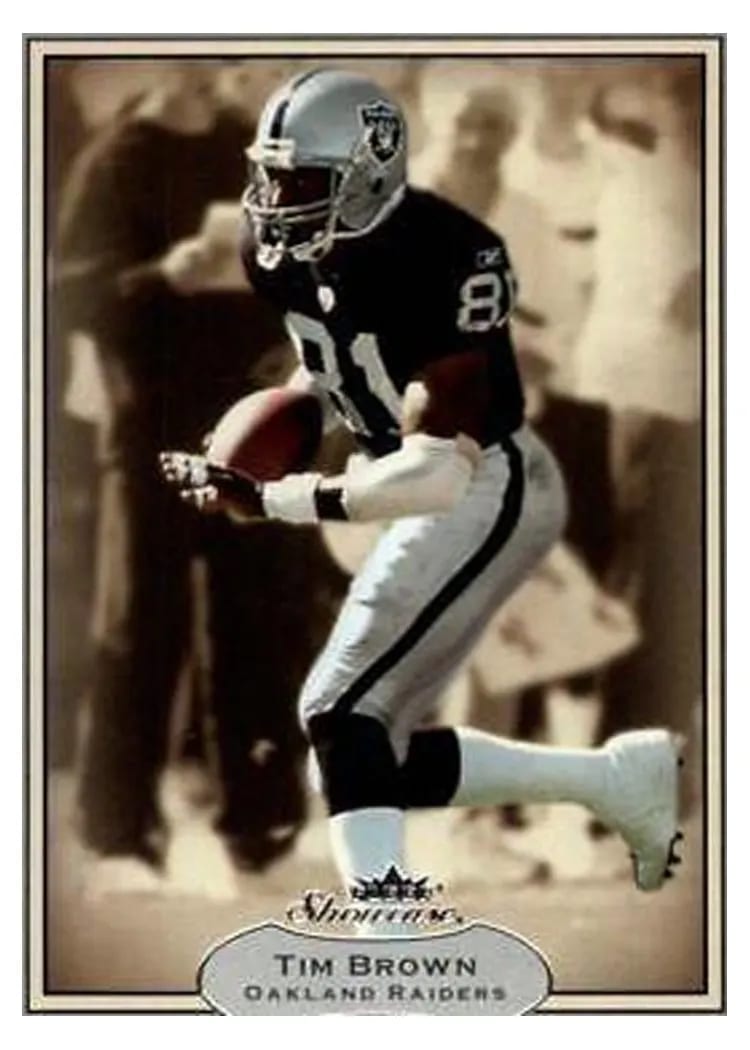 2003 Fleer Showcase Tim Brown #51 card