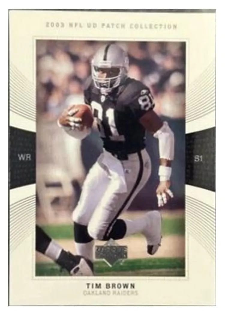 2003 Upper Deck Patch Collection Tim Brown #65 card