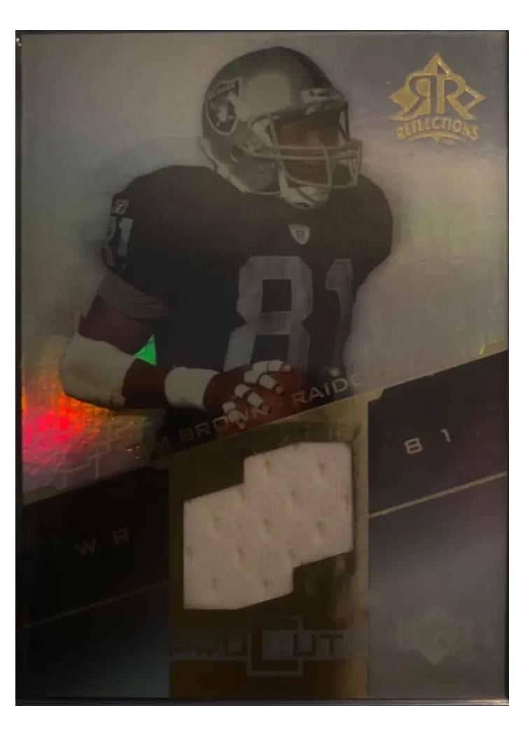 2004 Upper Deck Reflections Pro Cuts Tim Brown #PC-BR card
