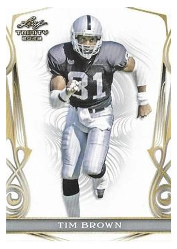 2023 Leaf Trinity Mega Box Tim Brown #55 card