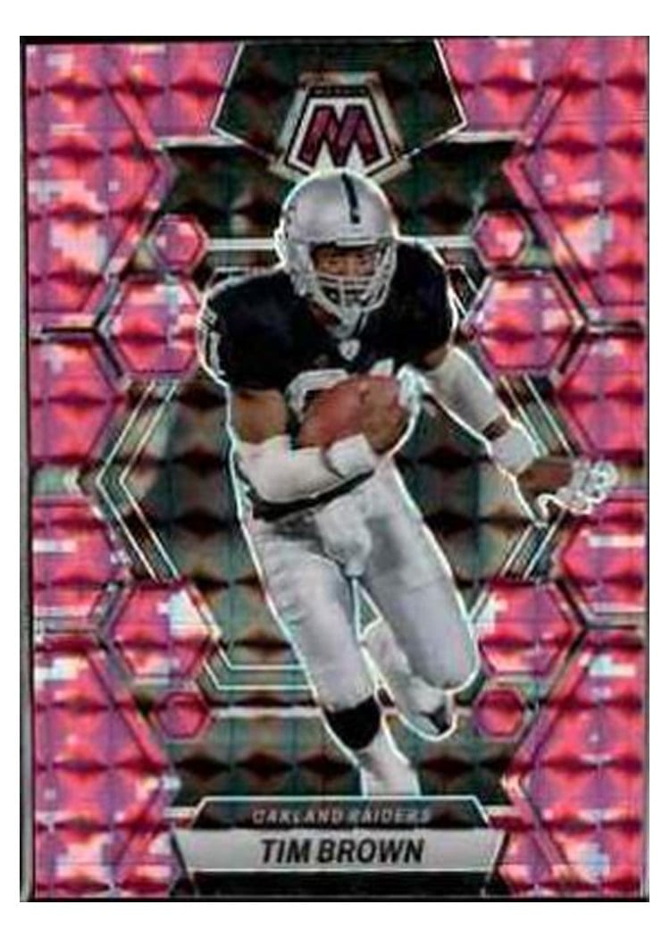 2023 Panini Mosaic Base Set Tim Brown Camo Pink #125 card