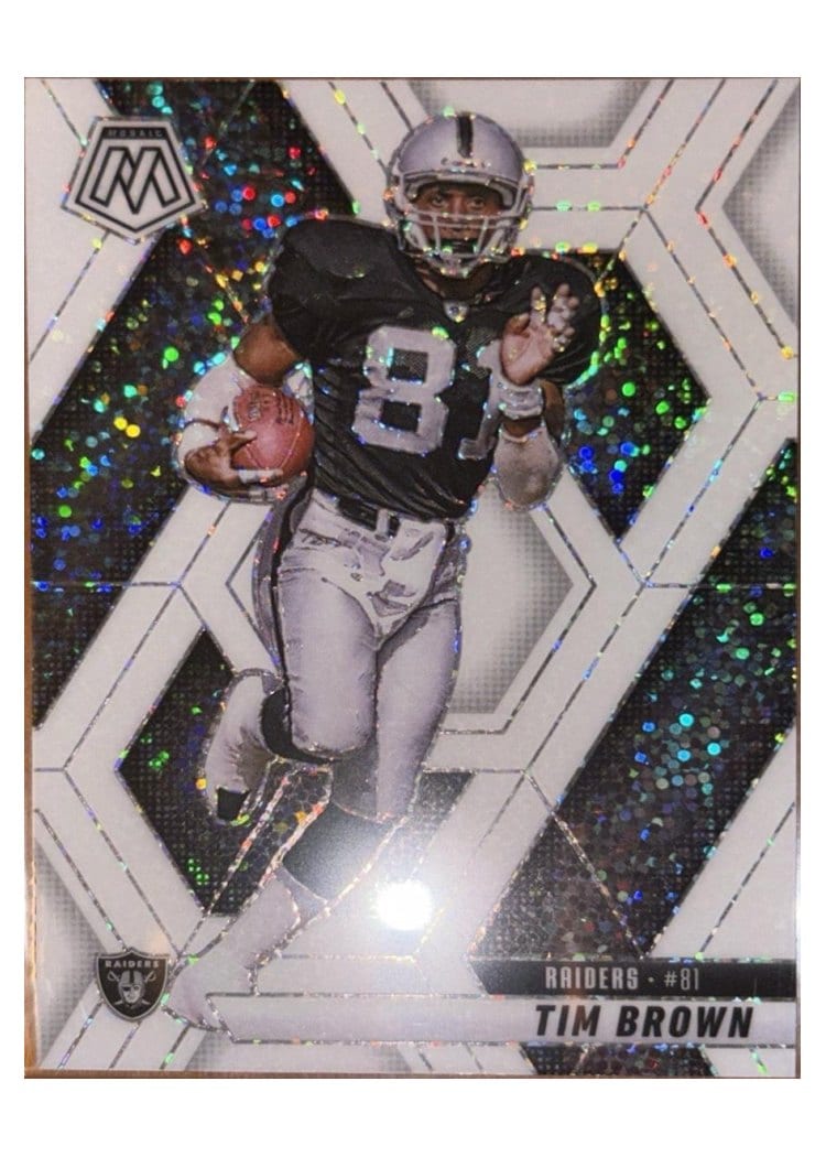 2025 Panini Mosaic Base Set Tim Brown White Sparkle #139 card