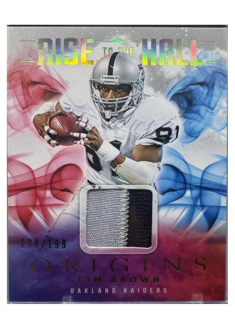 2025 Panini Origins Rise to the Hall Relics Tim Brown #6 card