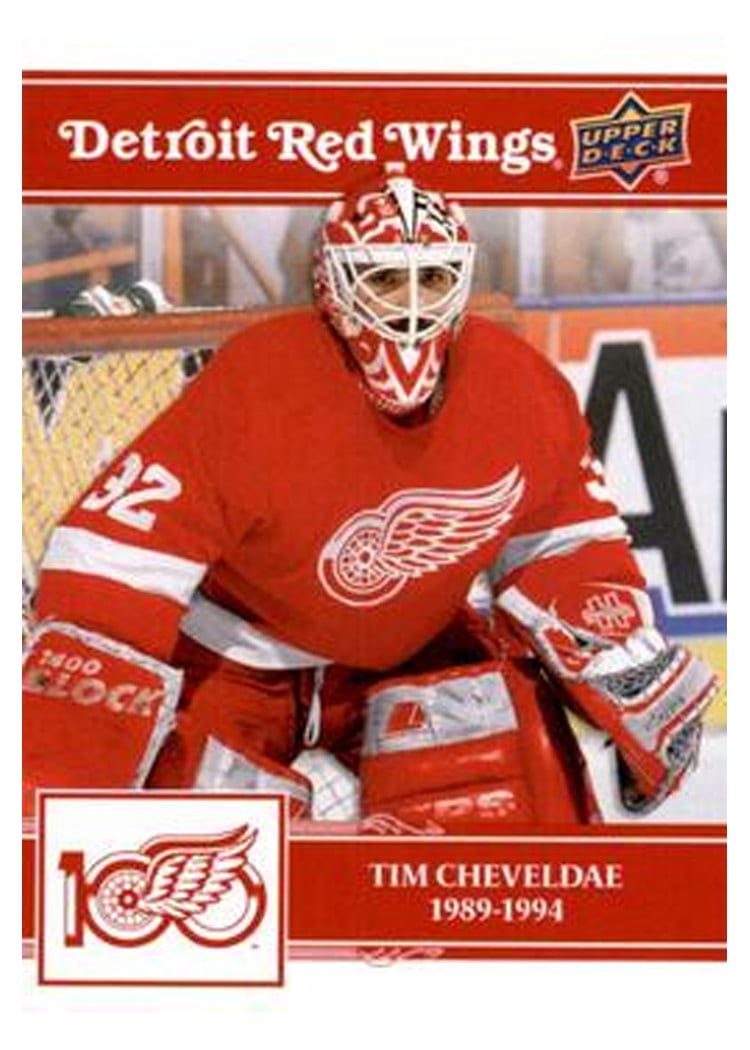 2025-26 Upper Deck Detroit Red Wings Centennial Base Set Tim Cheveldae #10 card