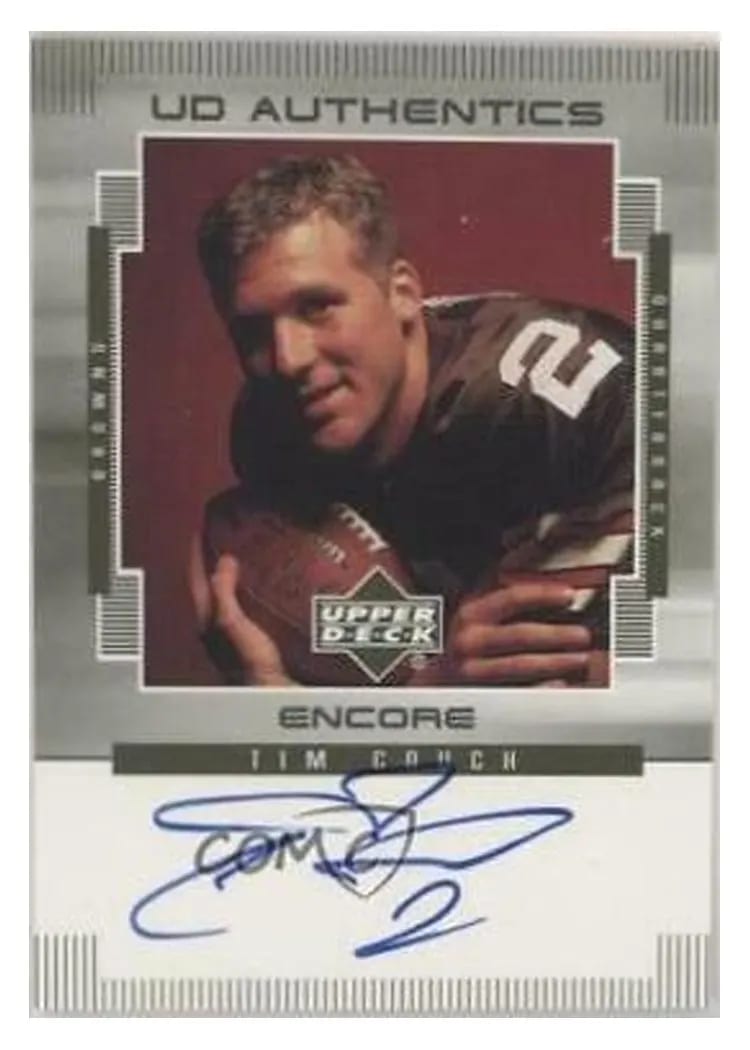 1999 Upper Deck Encore Authentics Tim Couch #TC card