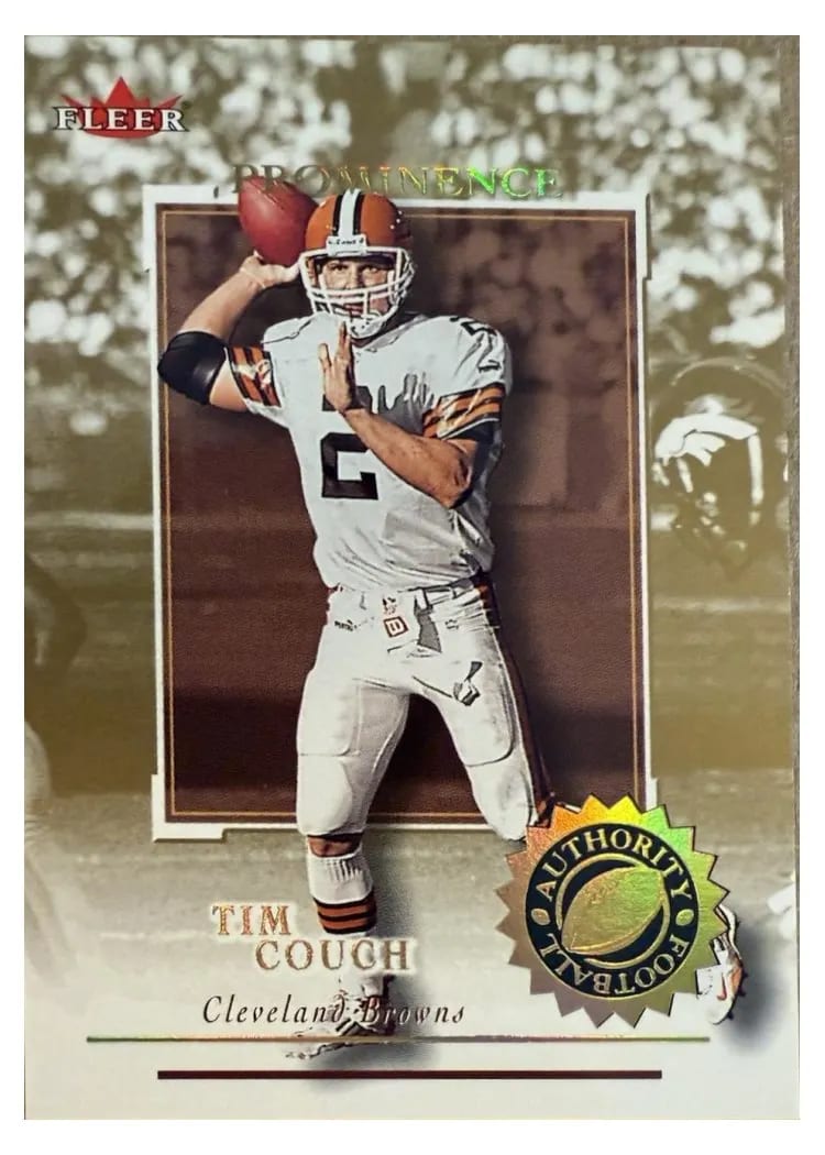 2001 Fleer Authority Tim Couch #25 card