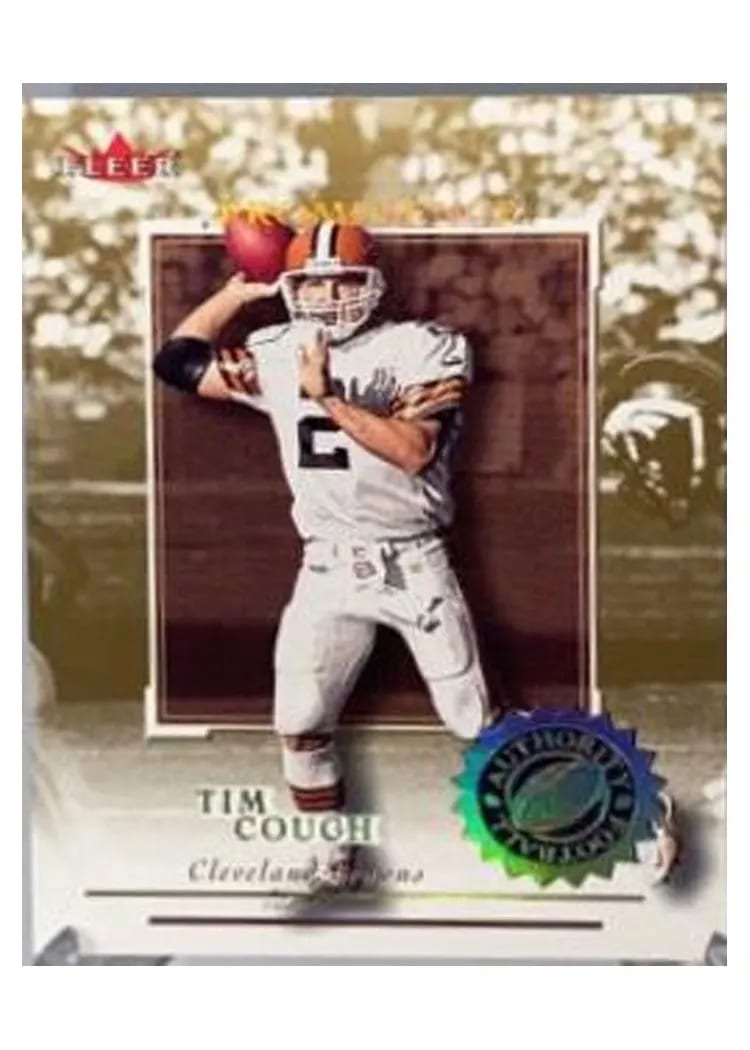 2001 Fleer Authority Tim Couch #25 card
