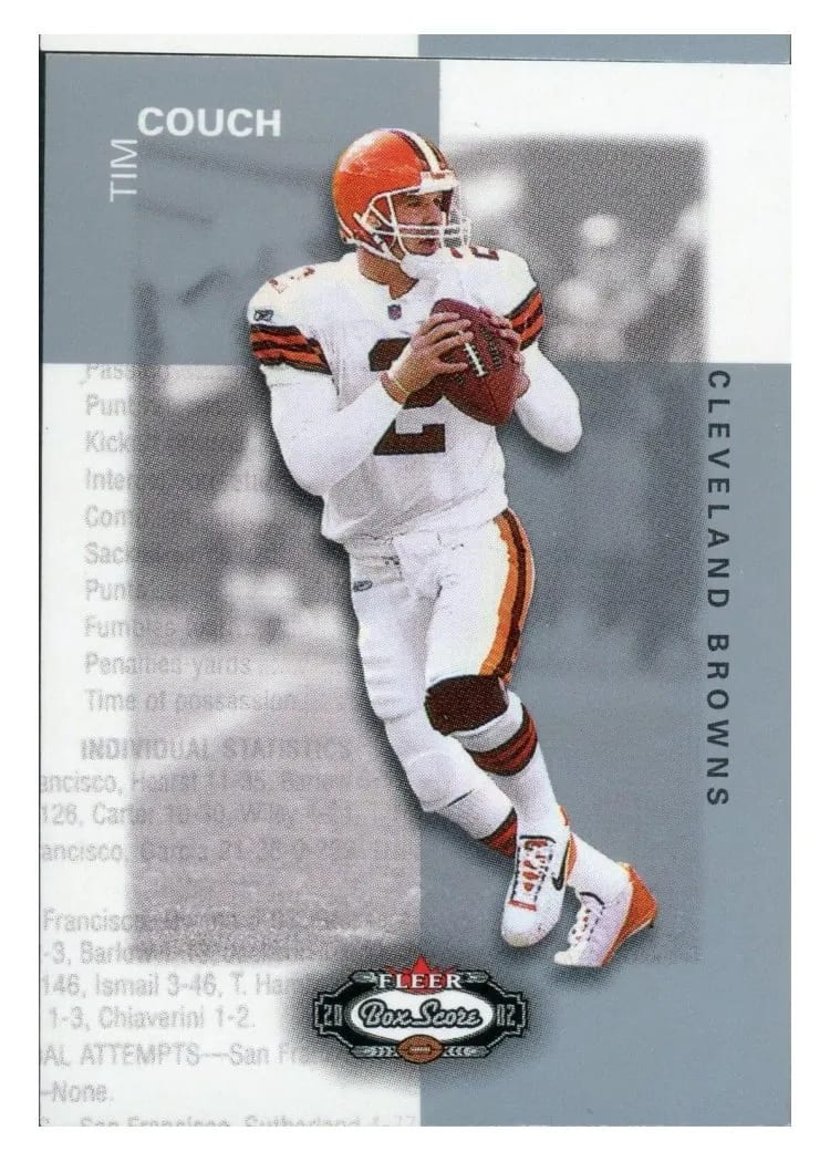2002 Fleer Box Score Tim Couch #5 card