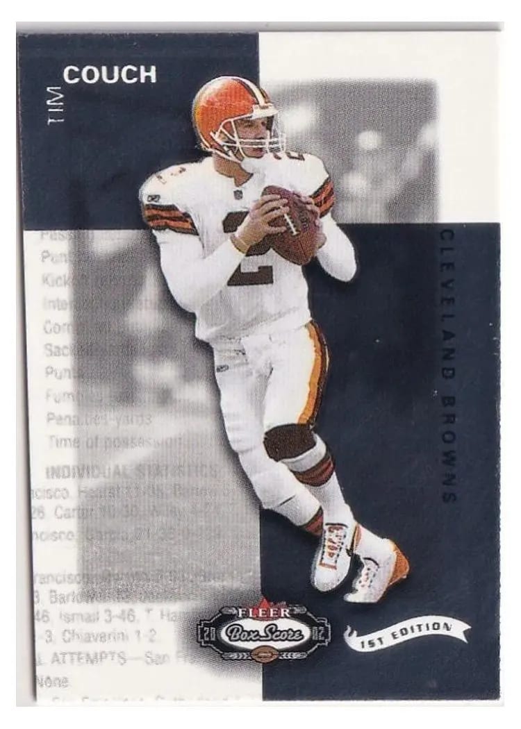 2002 Fleer Box Score Tim Couch #5 card