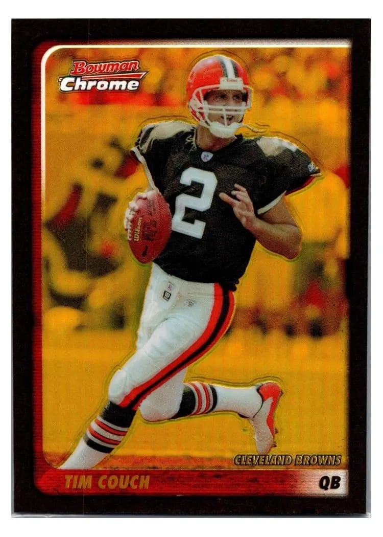 2003 Bowman Chrome Tim Couch Gold Refractor #29 card