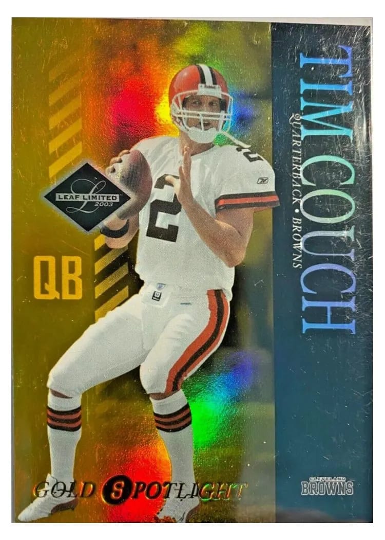 2003 Leaf Limited Tim Couch Gold Spotlight #20 card