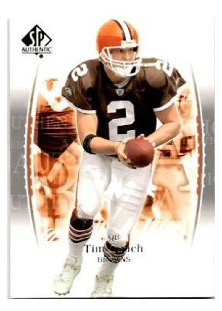 2003 SP Authentic Tim Couch #2 card