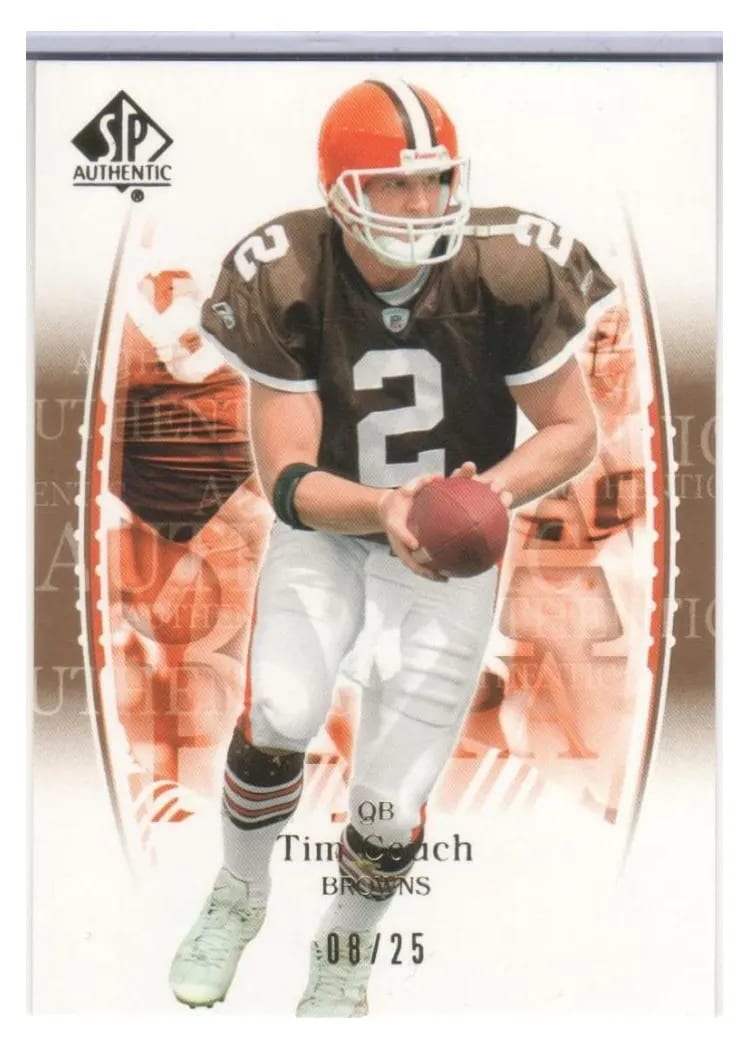 2003 SP Authentic Tim Couch #2 card