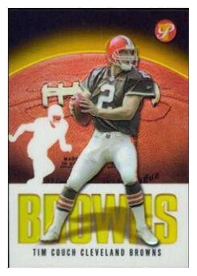 2003 Topps Pristine Tim Couch Gold Refractor #48 card