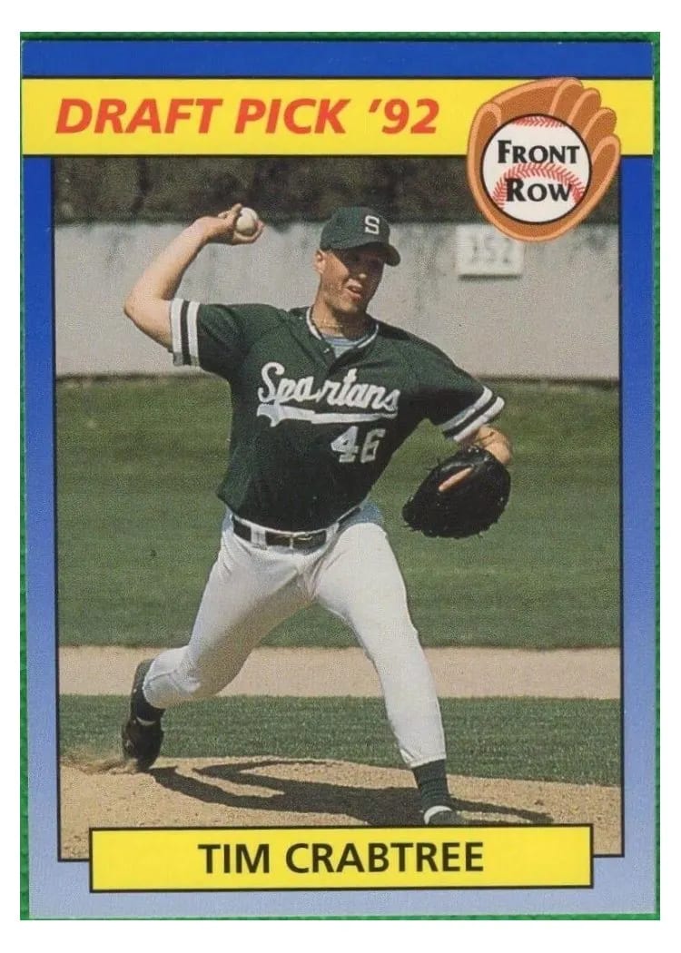 1992 Front Row Draft Picks Tim Crabtree #9 card