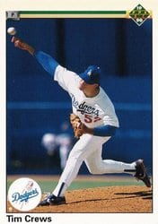1990 Upper Deck Base Set Tim Crews #670 card