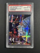 1997 Bowman's Best Tim Duncan Refractor #106 card